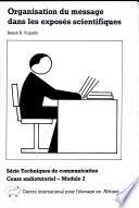 Organisation du message dans les exposes scientifiques