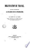 Organisation du travail