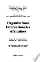 Organisations internationales africaines