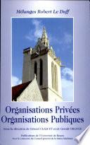 Organisations privées, organisations publiques