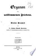 Organon des volkommenen Friedens