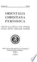 Orientalia christiana periodica