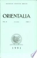 Orientalia Vol.60