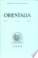 Orientalia: Vol. 78, No. 2