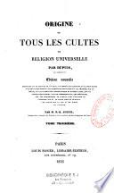 Origine de tous les cultes ou religion universelle