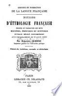 Origine et formation de la langue française