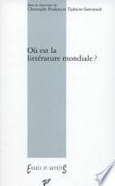Où est la littérature mondiale