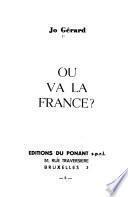 Où va la France?