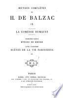 Ouevres complètes de H. de Balzac