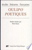 Oulipo-poétiques