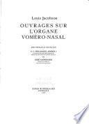 Ouvrages sur l'organe voméro-nasal