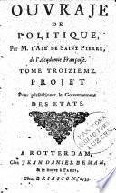 Ouvrajes (sic) de politique