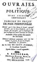 Ouvrajes (sic) de politique