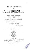 Ouvres choisies de P. de Ronsard