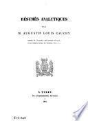 Ouvres complètes d'Augustin Cauchy