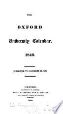 Oxford University Calendar