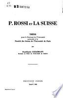 P. Rossi et la Suisse