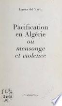 Pacification en Algérie