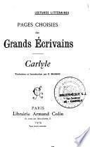 Pages choisies de Thomas Carlyle