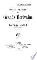 Pages choisies des grands ecrivains