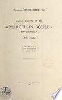 Pages extraites de Marcellin-Boule, un exemple, 1861-1942