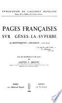 Pages françaises sur Gênes-la-Superbe