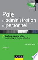 Paie et administration du personnel - 4e éd.