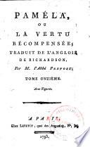 Paméla, ou La vertu récompensée. Traduit ... par M. l'abbé Prevost