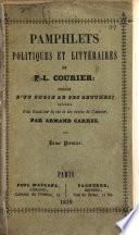 Pamphlets politiques et littéraires de P.-L. Courier