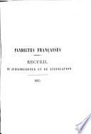 Pandectes françaises periodiques