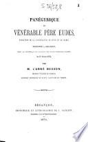 Panégyrique du vénérable père Eudes, fondateur de la Congrégation de Jésus et de Marie