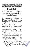 Panégyriques des saints