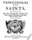 Panegyriques des saints,