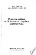 Panorama critique de la littérature congolaise contemporaine