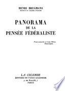 Panorama de la pensée fédéraliste