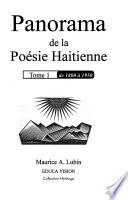 Panorama de la poésie haïtienne: 1800 à 1950