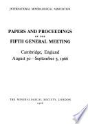 Papers and Proceedings of the Fifth General Meeting, Cambridge, England, August 30-September 3, 1966