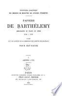 Papiers du Barthélemy