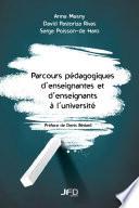 Parcours pédagogiques d’enseignantes et d’enseignants à l’université