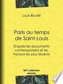 Paris au temps de saint Louis