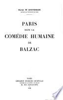 Paris dans la Comédie humaine de Balzac