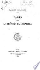 Paris dans le théâtre de Corneille