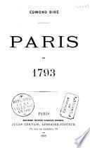 Paris en 1793