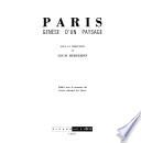 Paris, genèse d'un paysage