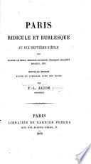 Paris ridicule et burlesque au dix-septième siècle