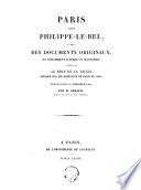 Paris sous Philippe-le-Bel, d'après des documents originaux, et notamment d'après un manuscrit contenant le rôle de la taille imposée sur les habitants de Paris en 1292