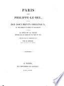 Paris sous Philippe - le - Bel