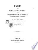 Paris sous Philippe-Le-Bel