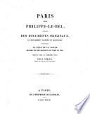 Paris sous Philippe-le-Bel