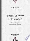Parmi le thym et la rosée